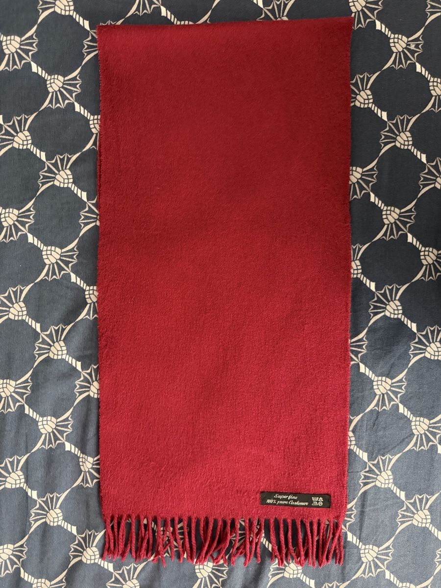Foulard & Sciarpe: 100% Kaschmirschal in bordeauxrot – Usato da Grenchen venduto da servet.t 4