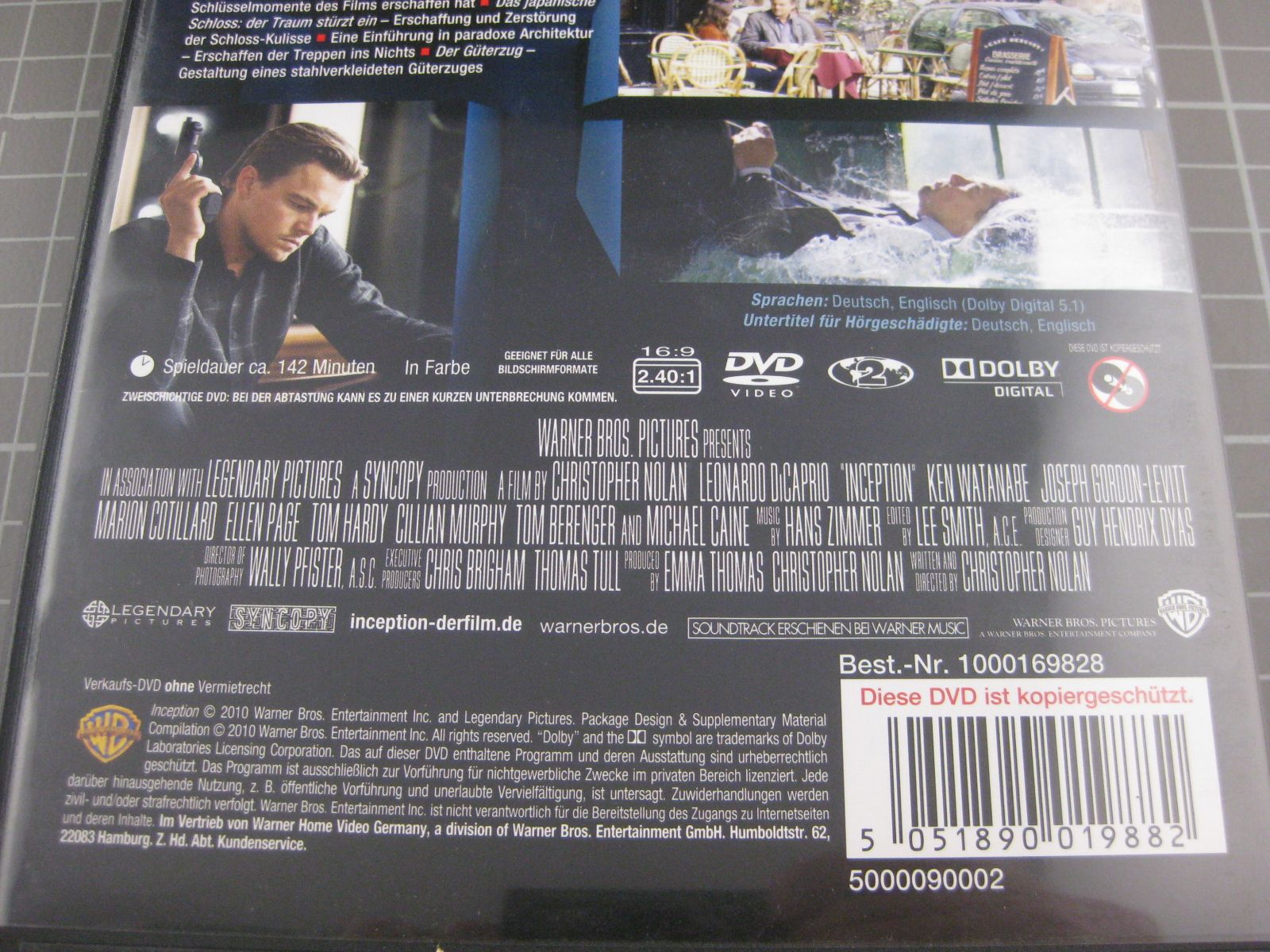Tutti i DVDs: DVD: Inception – Nuovo (secondo la descrizione) da Malters venduto da Marosko 2