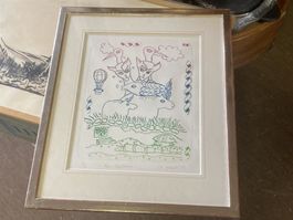 Farbige Litho, sign. GUERNICA