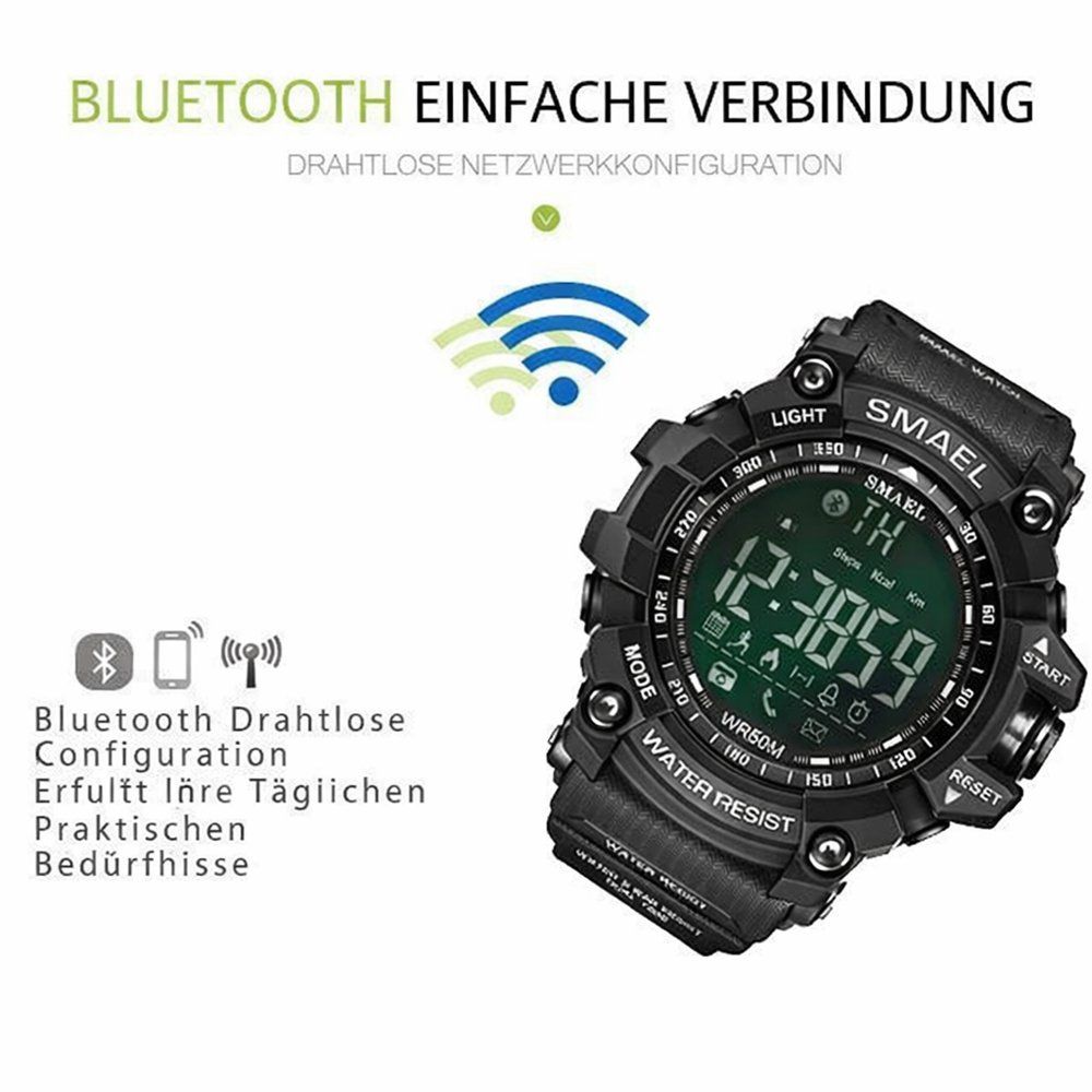 Smartwatch: Smartwatch Shock Sport Uhr LED Bluetooth G-Shock – Nuovo e nell'imballaggio originale da Chiasso venduto da online.shop 4