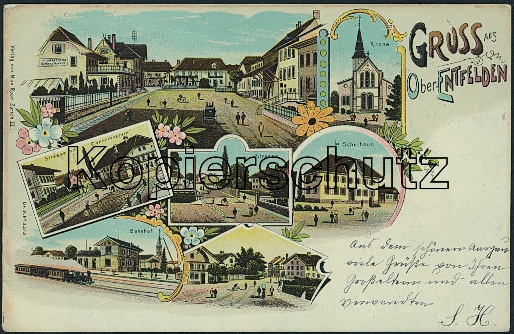 Cartoline postali: AG Oberentfelden - Litho – Usato da Schindellegi venduto da stationary