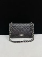 Chanel Classic Flap Jumbo Black Caviar Leather