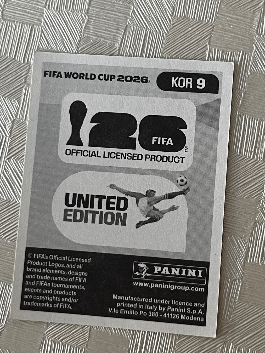 Panini Carte collezionabili: Panini Fifa Word Cup 2026 KOR 9 – Usato da Winterthur venduto da Numero1 1