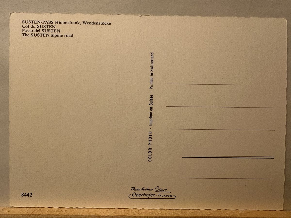 Cartes postales: AK von Sustenpass – D'occasion à Rümlang par Kartenpost1 1
