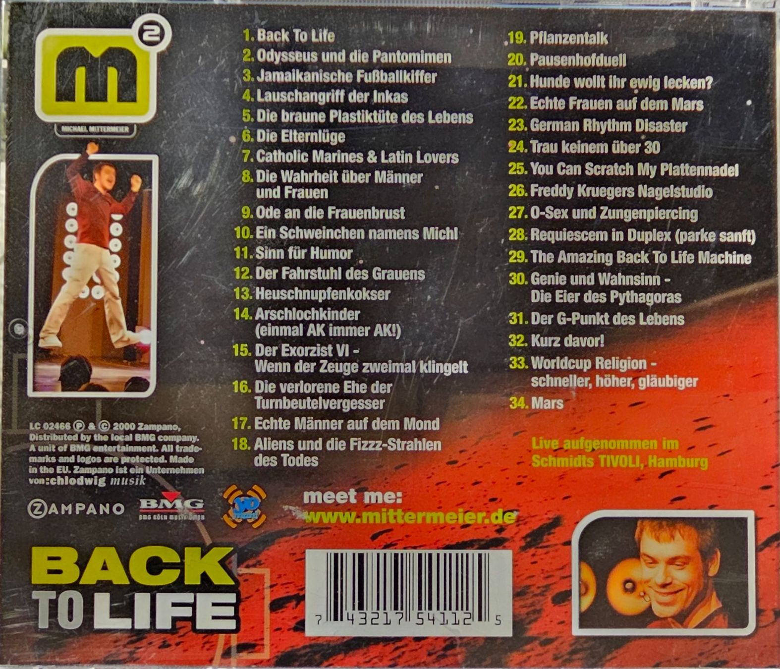 CD: Michael Mittermeier – Back To Life – Usato da Wahlen b. Laufen venduto da Cg10 1