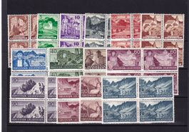 Liechtenstein 1937/38 Verschiedene Darstellungen