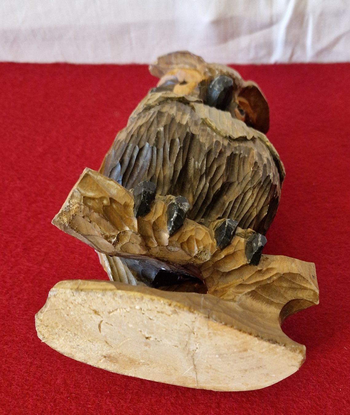 Statuette: Eule auf Ast, Holz schön detailliert geschnitzt ca. 19cm – Usato da Zürich venduto da silver-team 5
