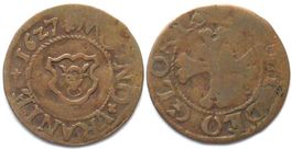 URI Kreuzer 1627 Kupfer SELTEN!