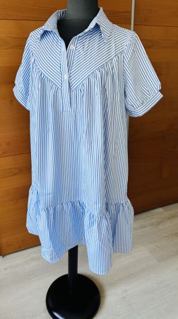 Luftiges Sommerkleid / gestreift / Gr. M