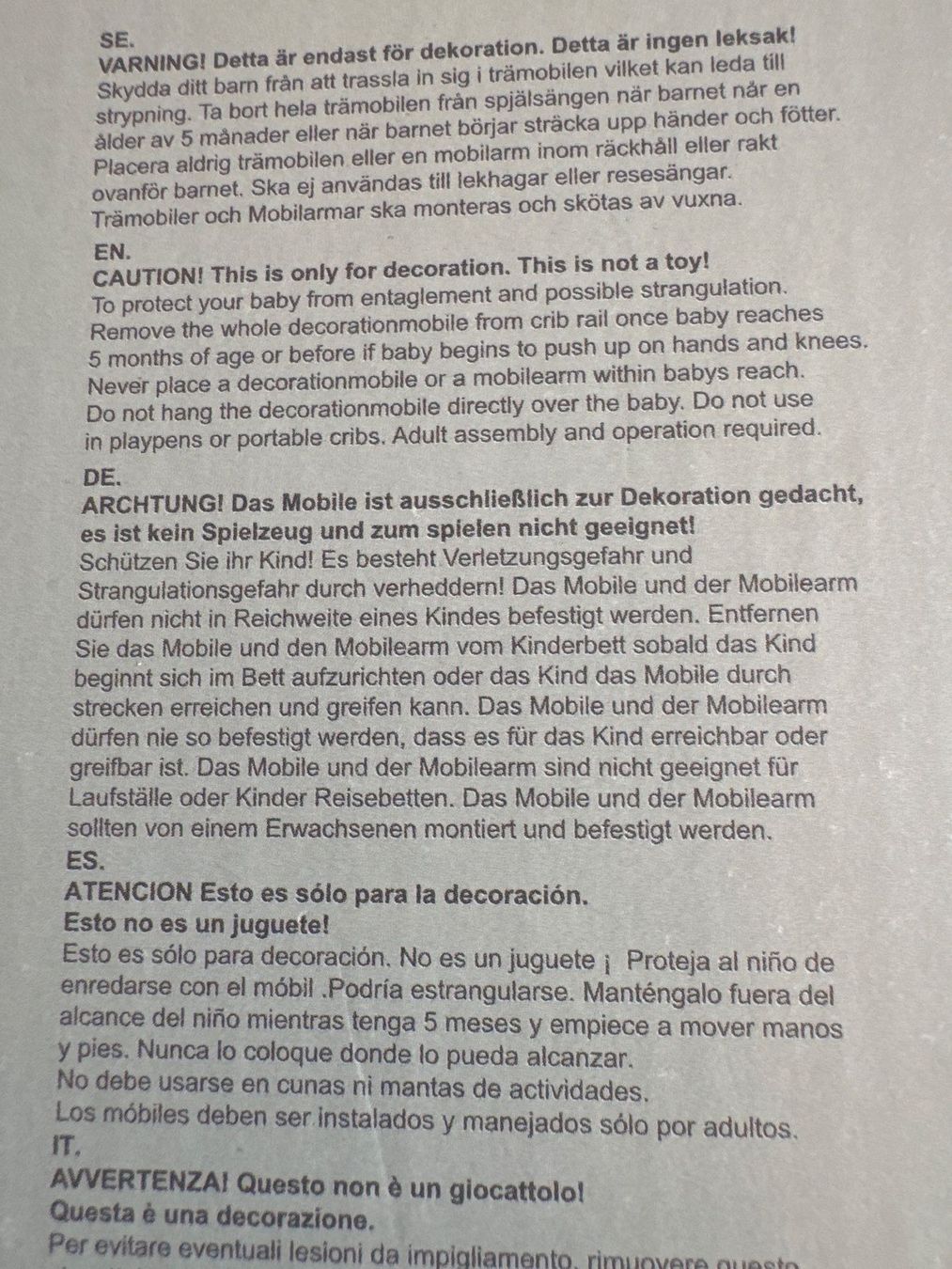 Giocattoli: JABA DABA DO Mobile Arm White – Nuovo e nell'imballaggio originale da Horgen venduto da CS75 6
