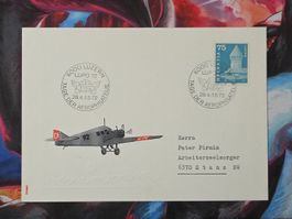 CL34 Enveloppe + Timbre Suisse 1972