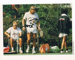 Björn Borg 1956- Tennis Autogramm signiert Magazinbild 10x15