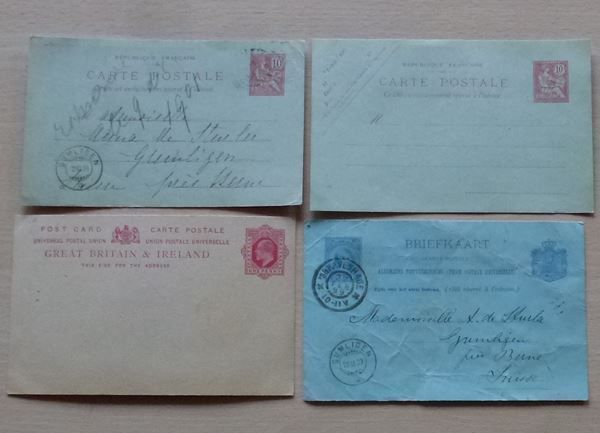 Tutti i francobolli: Lot ++ 7 alte Postkarten ab 1899 – Usato da Walkringen venduto da Casablanca777 1