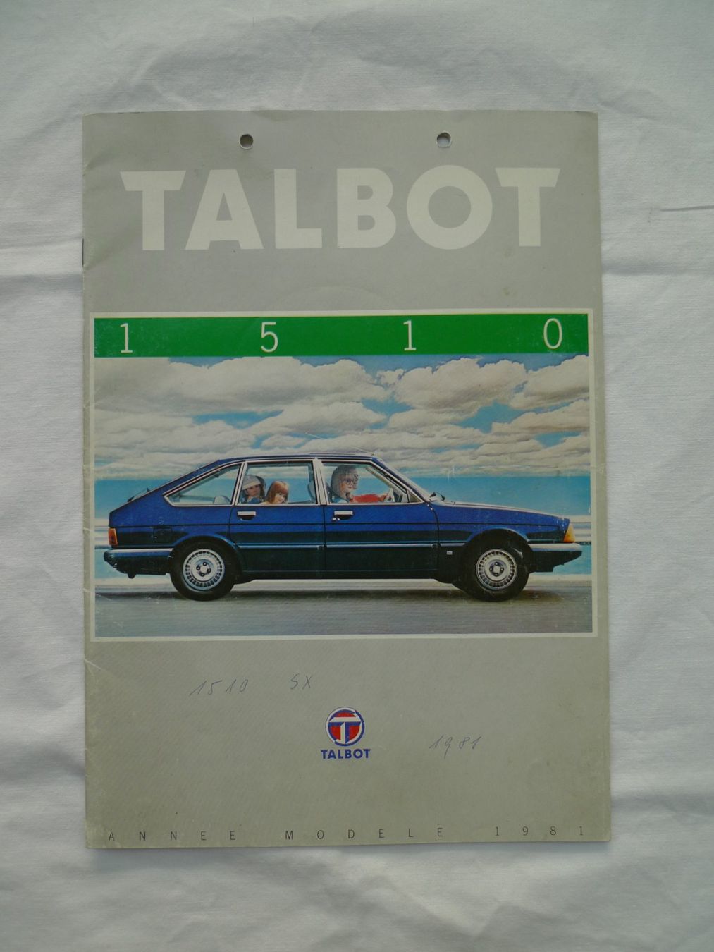 Talbot Dokumente: Autoprospekt Talbot 1510 von 1981 – Gebraucht aus Winterthur von Sacramons