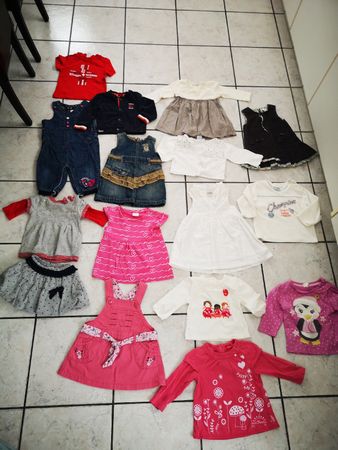 (A1) 16 x süsses Baby Kleiderpaket gr. 68 top Zustand