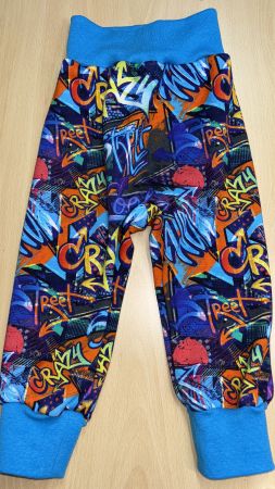 Fleece Thermo Pumphose mit Graffiti Gr. 80/86 Neu