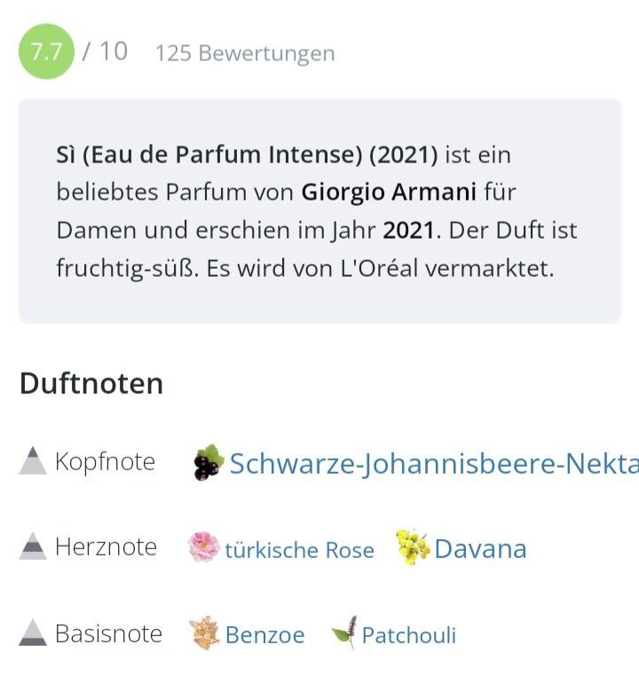 Armani Parfum & Eau de Toilette: 5 ml ARMANI SI 2021 INTENSE EAU DE PARFUM ABFÜLLUNG – Neu (gemäss Beschreibung) aus St. Gallen von CaliSunshine 3