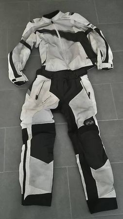 Motorrad Sommeranzug Herren, Held AMALFI, Gr. M, Schwarz
