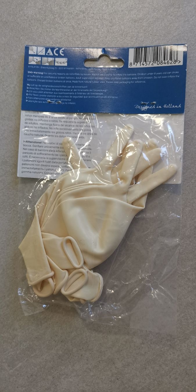 Tutte le decorazioni: Ballon-Girlande, 8 Stk., ca. 3m, Creme – Nuovo e nell'imballaggio originale da Itingen venduto da schweizersternchen 1