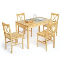 Esstisch mit 4 Stühlen Set