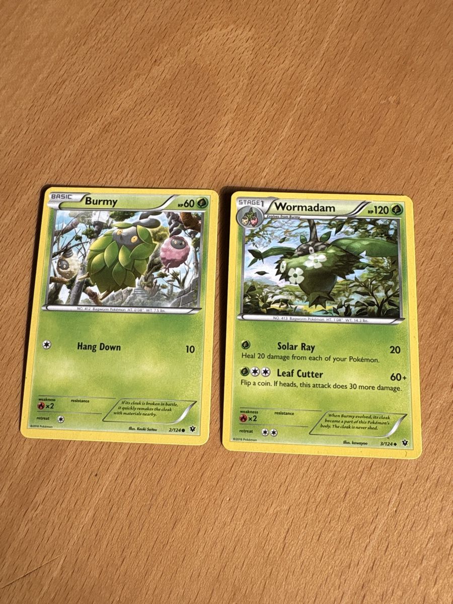Pokémon Sammelbilder & Trading cards: Pokemon Karten: Burmy und Wormadam – Gebraucht aus Balsthal von Sven.sch