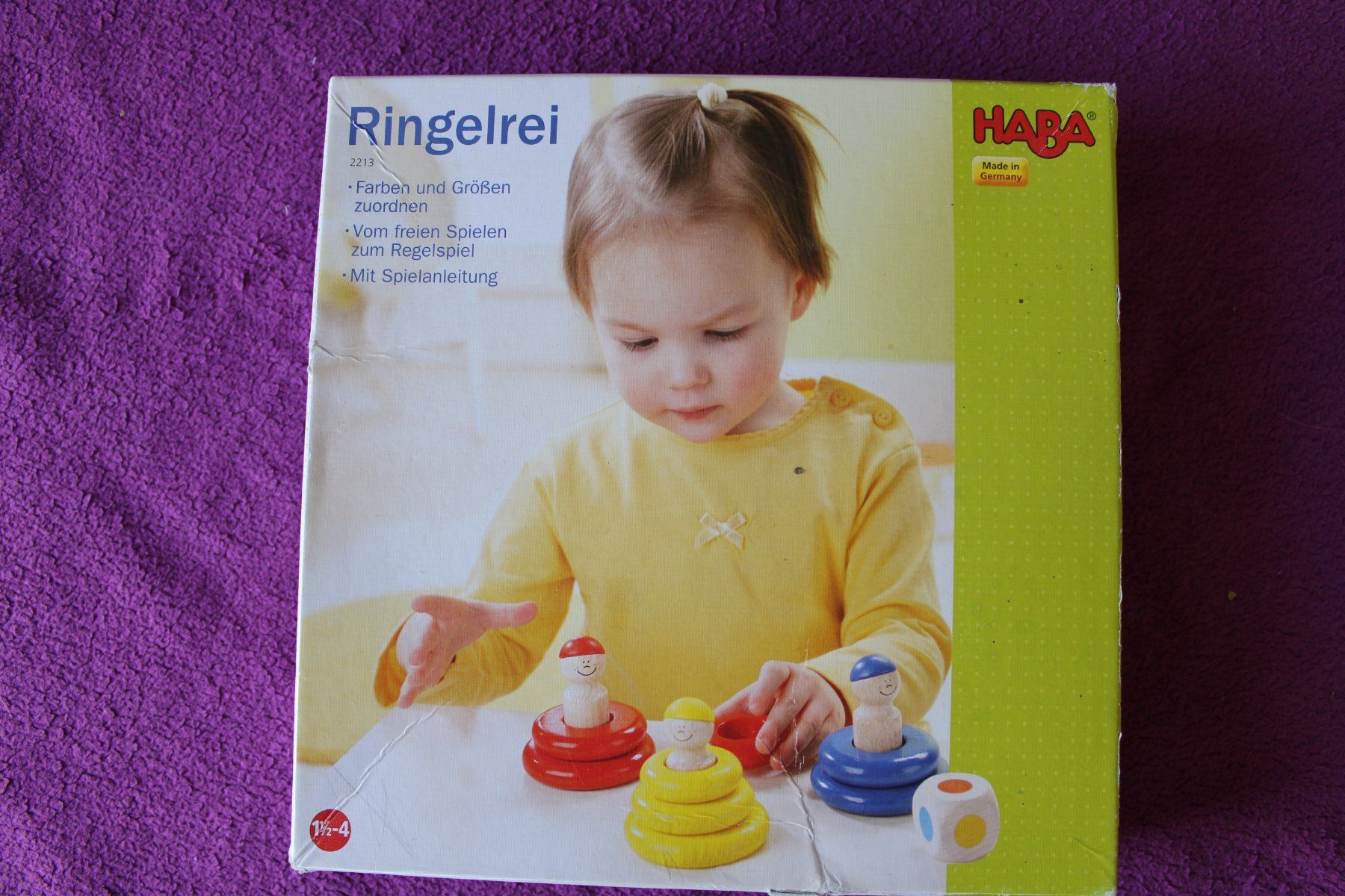 Haba Giochi: Haba Stapelspiel - Ringelrei – Usato da Müllheim Dorf venduto da Seeeule01