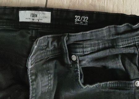 Schwarze Herren Jeans von FSBN, Grösse 32/32