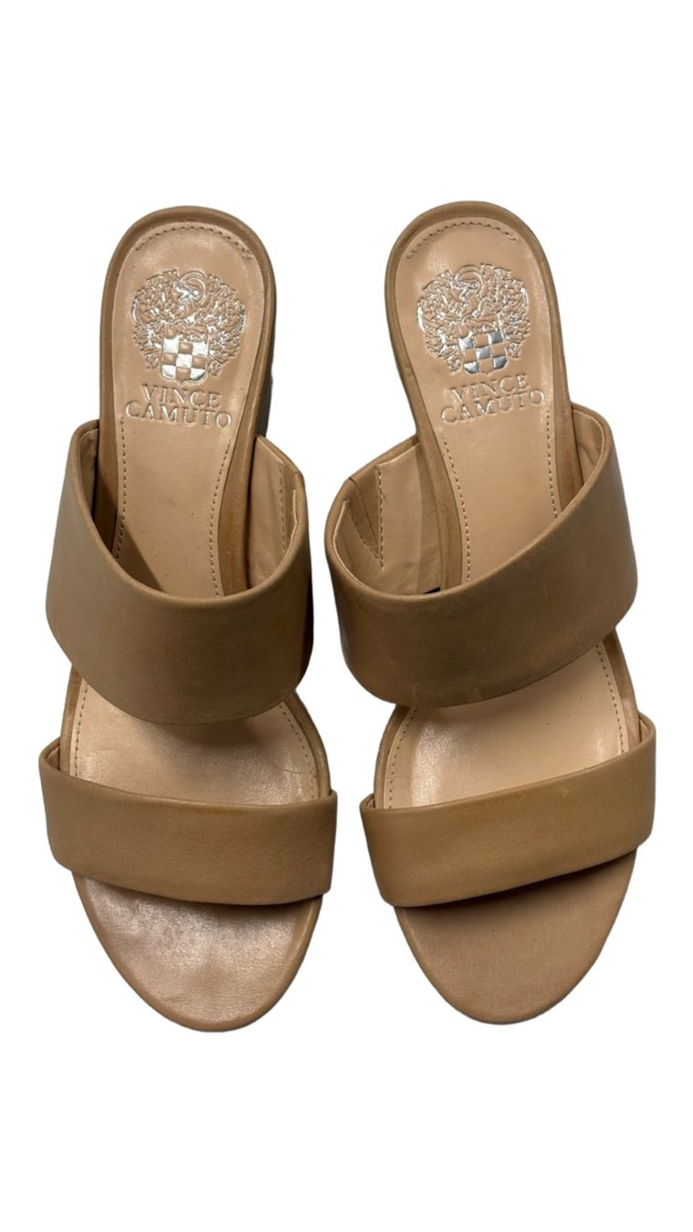 Scarpe da donna: Vince Camuto Sandalen, Beige, Gr. 38 Leder – Nuovo (secondo la descrizione) da Regensdorf venduto da secondchancefashion 1