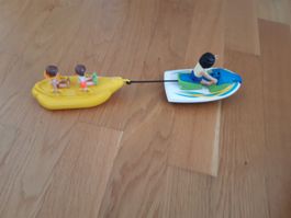 Jet ski et banane tractée Playmobil bon état
