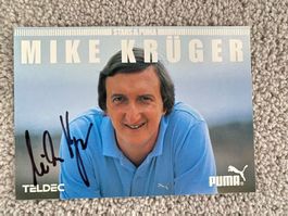 Mike Krüger Autogrammkarte von Puma