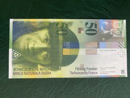 50 Franken Schein 2002 Top Zustand