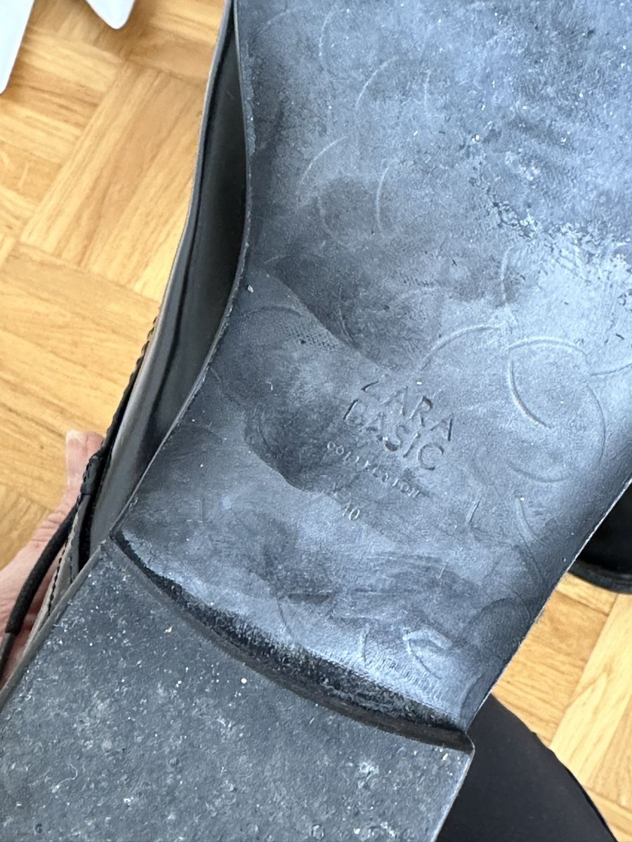Zara Scarpe da donna: Zara Lack-Stiefeletten, Gr. 40, Schwarz – Usato da Basel venduto da FatmaCan52 4