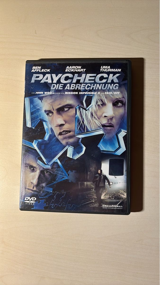 Tutti i DVDs: Paycheck - Die Abrechnung DVD mit Ben Affleck top Film – Usato da Ruswil venduto da Slivio_