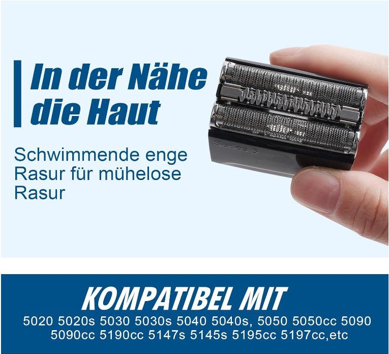 Rasoi & Lamette da barba: 2pcs Scherkopf  kompatibel mit Braun Serie 5 – Nuovo (secondo la descrizione) da Thun venduto da nuonuoshop 3
