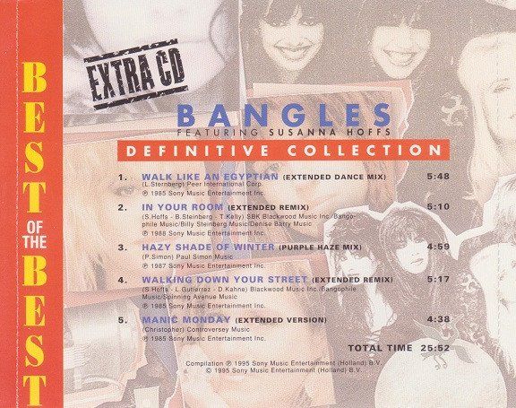 CD: Bangles Featuring Susanna Hoffs – Definitive Collection - b – Usato da Brittnau venduto da Zibu 2