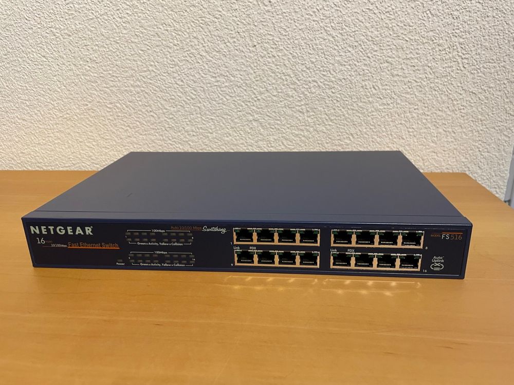 Netgear FS516 Fast Switch Auto Uplink 19Zoll Kaufen auf