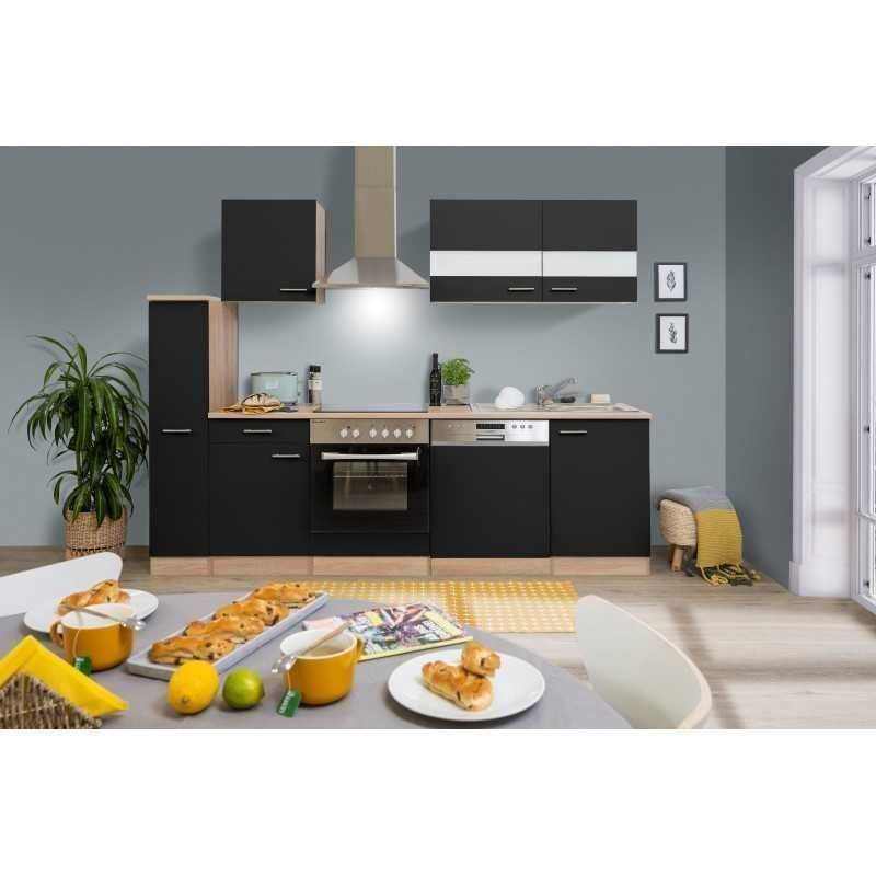 Cucine complete: 472 Küchenzeile Singleküche 250cm E/S/SW - Küche Einbauküche – Nuovo e nell'imballaggio originale da Wallenwil venduto da toesstalvertrieb
