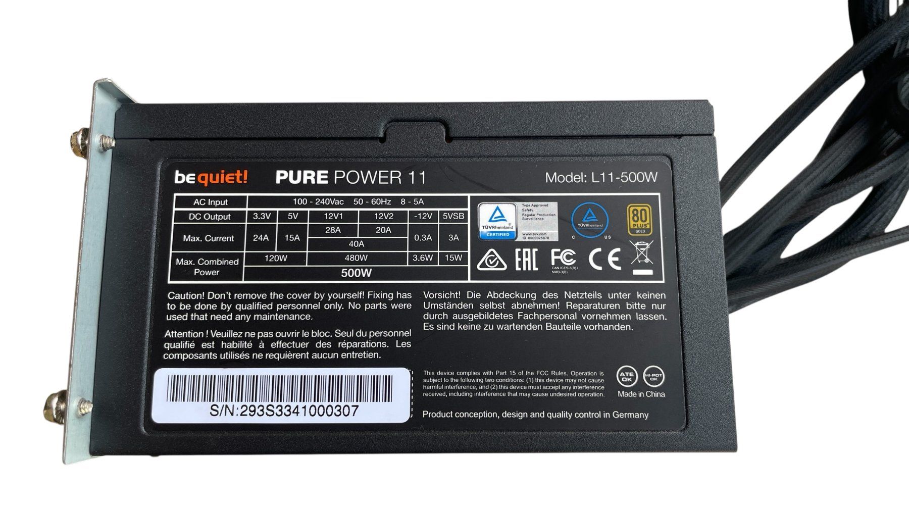 PC: be quiet! PURE POWER Modell L11 550W – Usato da Glattfelden venduto da cybermaxx 3
