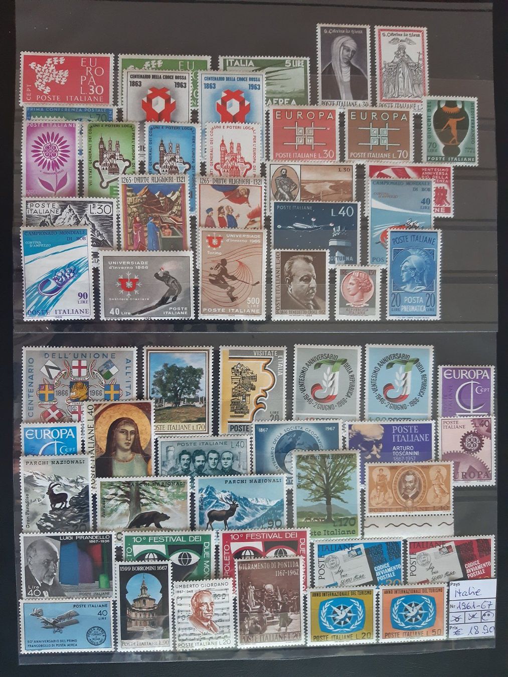 Alle Briefmarken: Italien** / Italie** 1961 - 1967 – Neu (gemäss Beschreibung) aus Confignon von Alfda2000