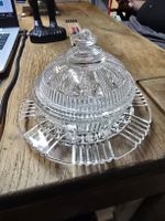 Kristall Zuckerdose mit Deckel (N)
