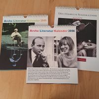 3 alte Literatur Kalender