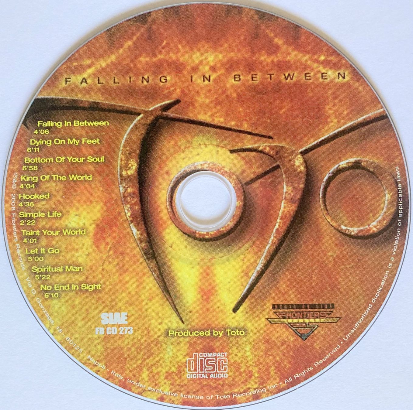 CD: TOTO - FALLING IN BETWEEN – Usato da Bottens venduto da hotter-than-hell 2