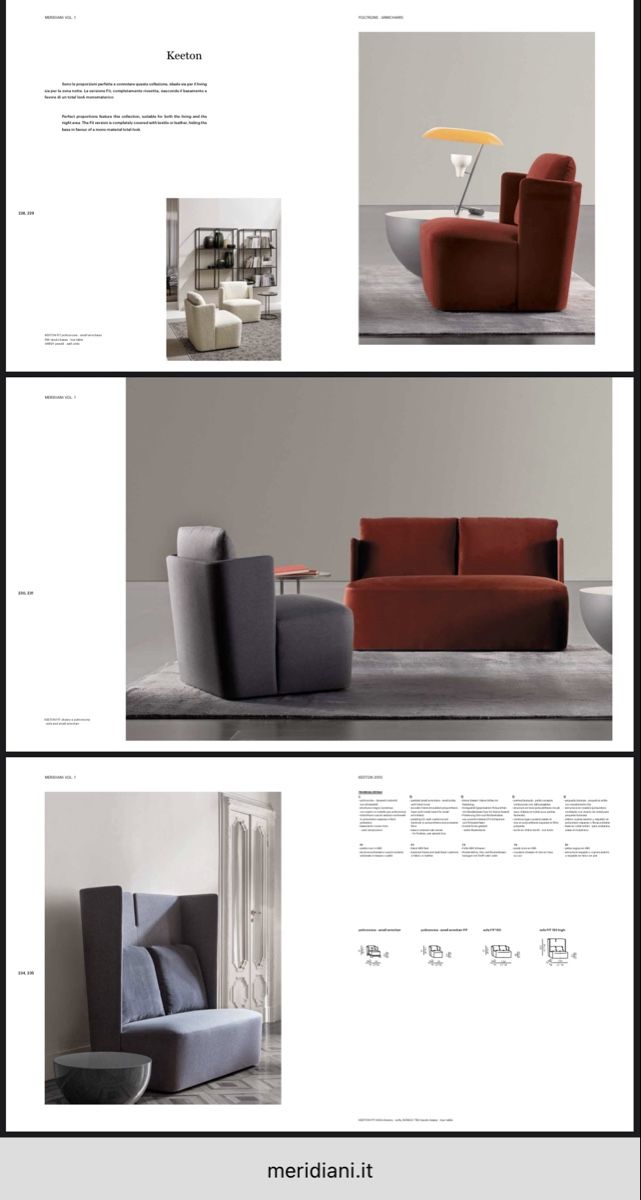Divani: Meridiani Small Sofa Fit Keeton – Usato da Genève venduto da He364 9