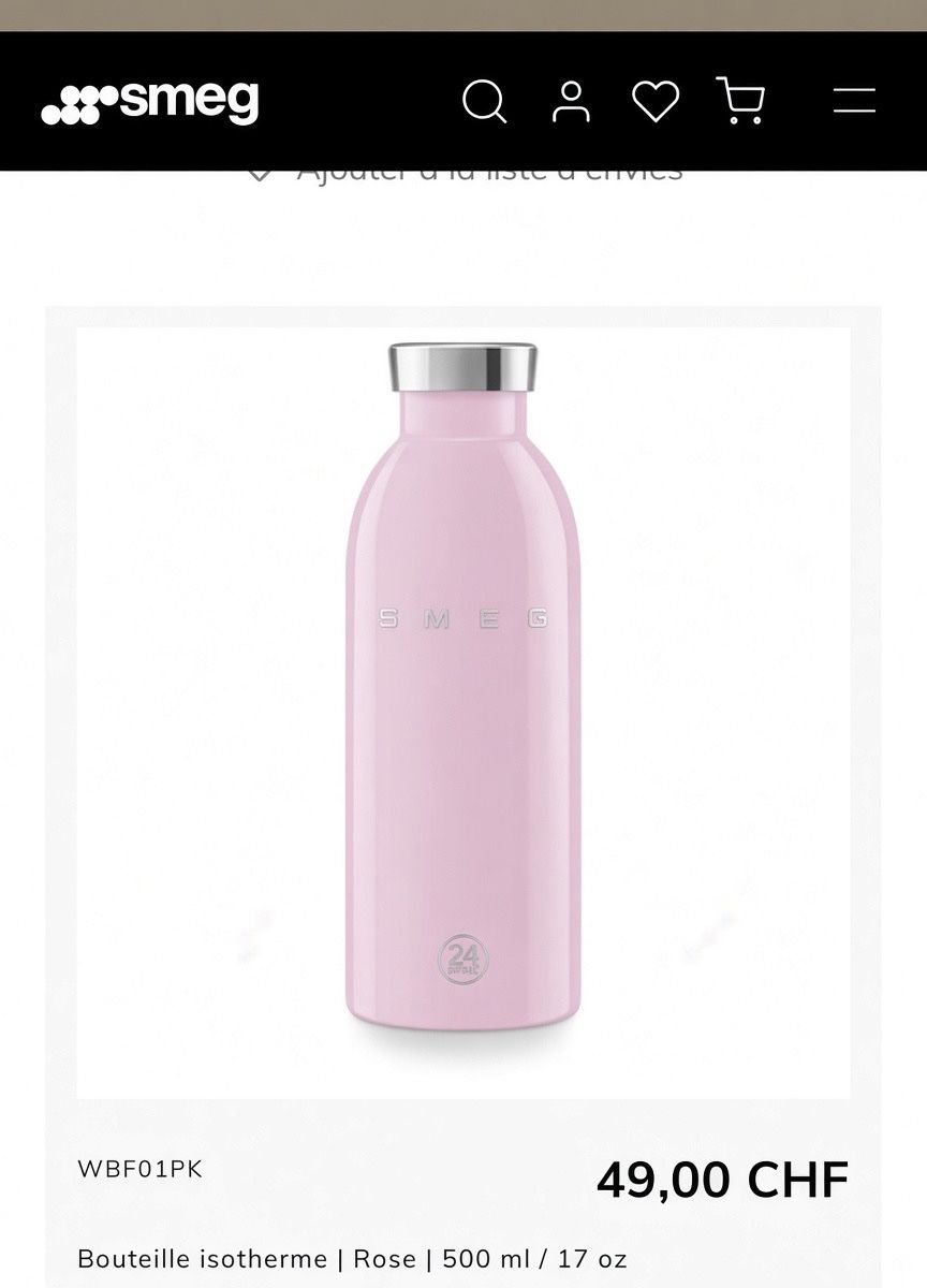 Borracce & Thermos: Bouteille SMEG 500ML – Nuovo e nell'imballaggio originale da Châtel-St-Denis venduto da Montclair_Swiss 5