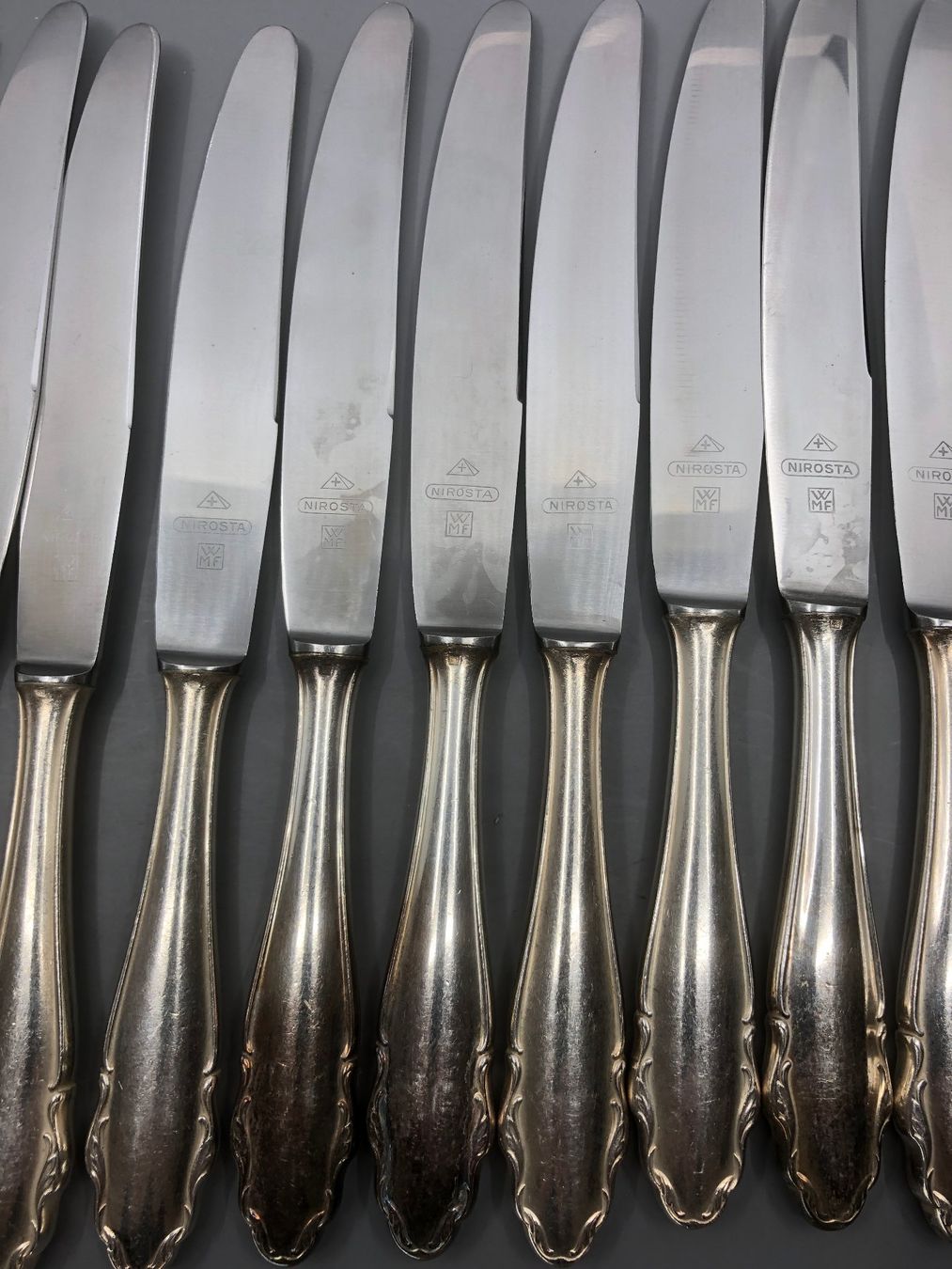 Posate: 2x Tafelmesser versilbert WMF Modell 2200 – Usato da Basel venduto da Tiabeanie 2