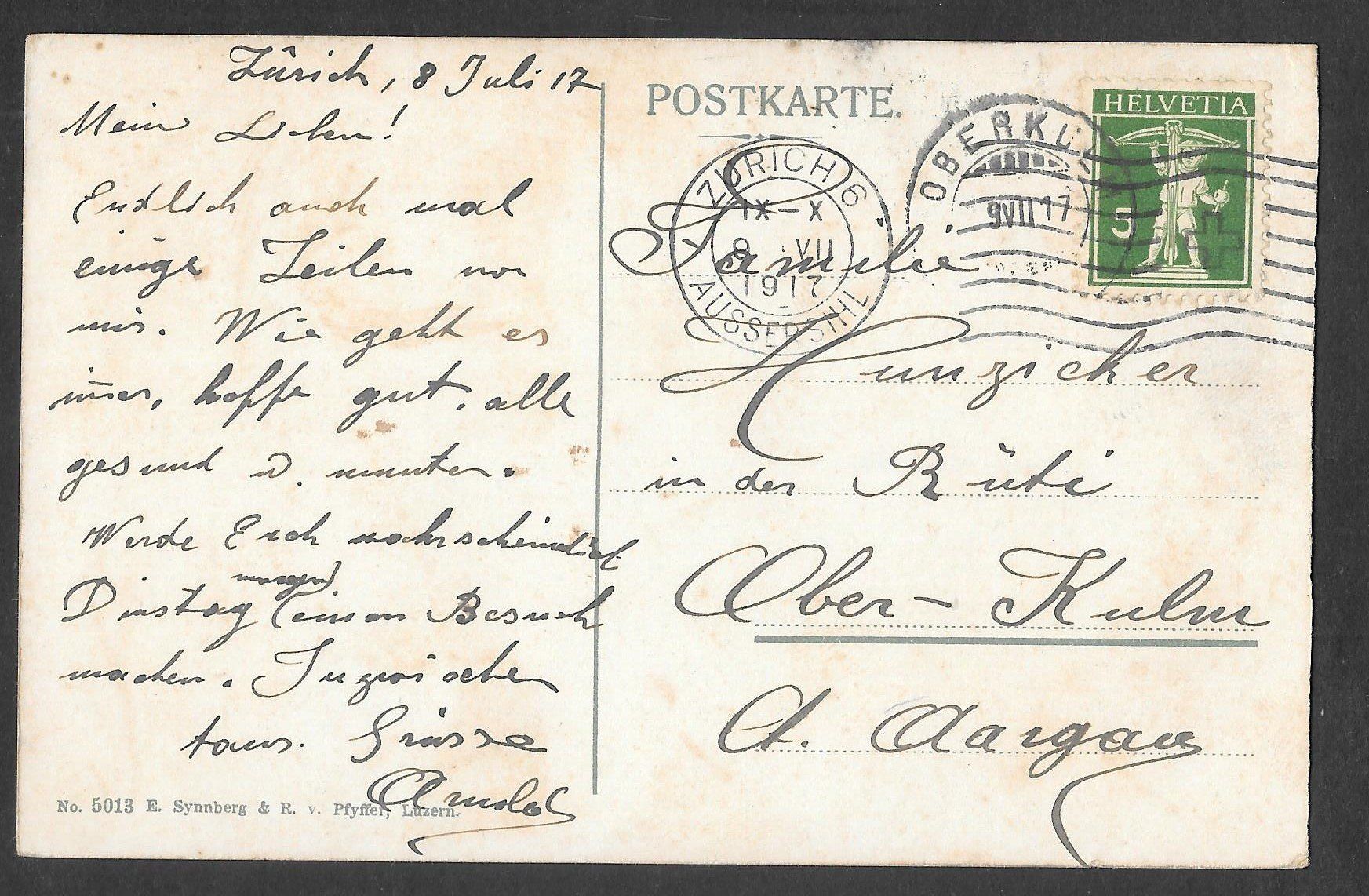 Cartoline postali: Zürich Bahnhofplatz mit Trams und alten Autos – Usato da Olten venduto da clotaldi 1