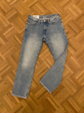 H&M Straight Regular Jeans Light Denim Gr. 30/30 Hose