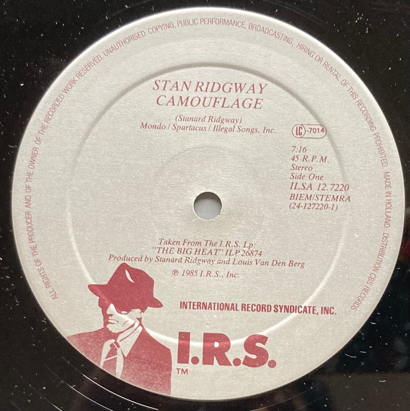 Dischi in vinile: STAN RIDGWAY - CAMOUFLAGE – Usato da Poliez-Pittet venduto da Newtown-Records 2