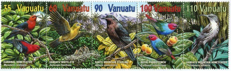 Tutti i francobolli: Briefmarken "Vögel". Vanuatu. – Nuovo e nell'imballaggio originale da Basel venduto da Butsch5