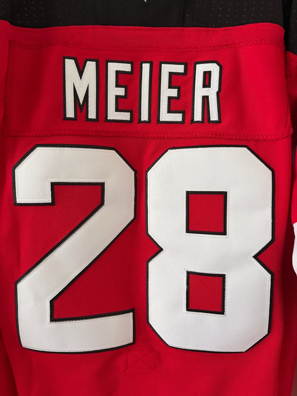 Scarpe, pantaloni & magliette da ginnastica: Kindertrikot New Jersey Devils #28 Timo Meier Gr. M – Nuovo (secondo la descrizione) da Wenslingen venduto da wazza1878 2